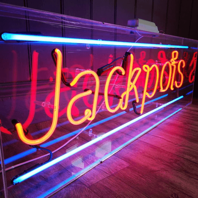 Jackpots Neon Sign