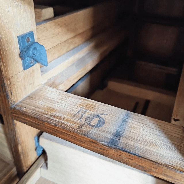 Antique Oak Libraco Drawers