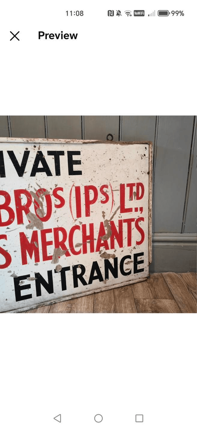 Smyth Bros Merchant Sign