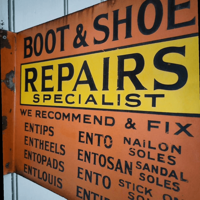 Antique Cobblers Flange Trade Sign