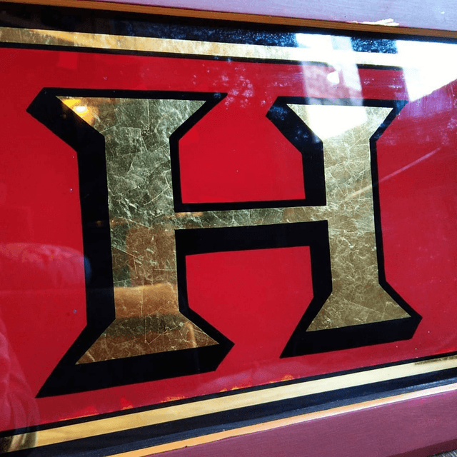 Reverse Painted Hosier Sign