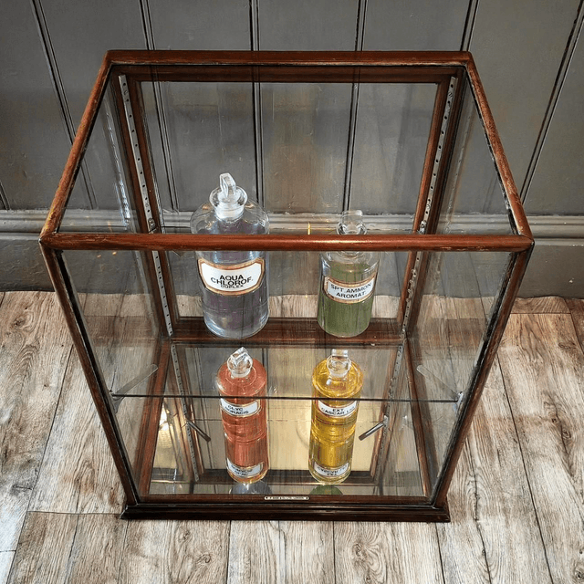 Antique Countertop Display Cabinet 