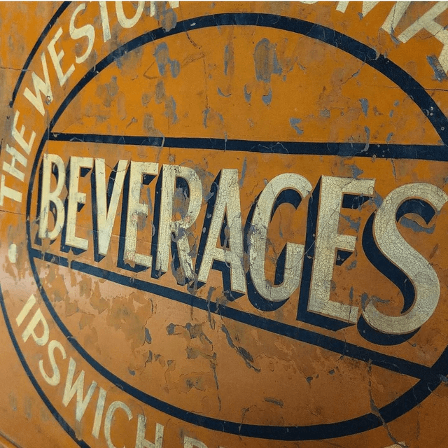 Antique Beverages Sign SOLD! 