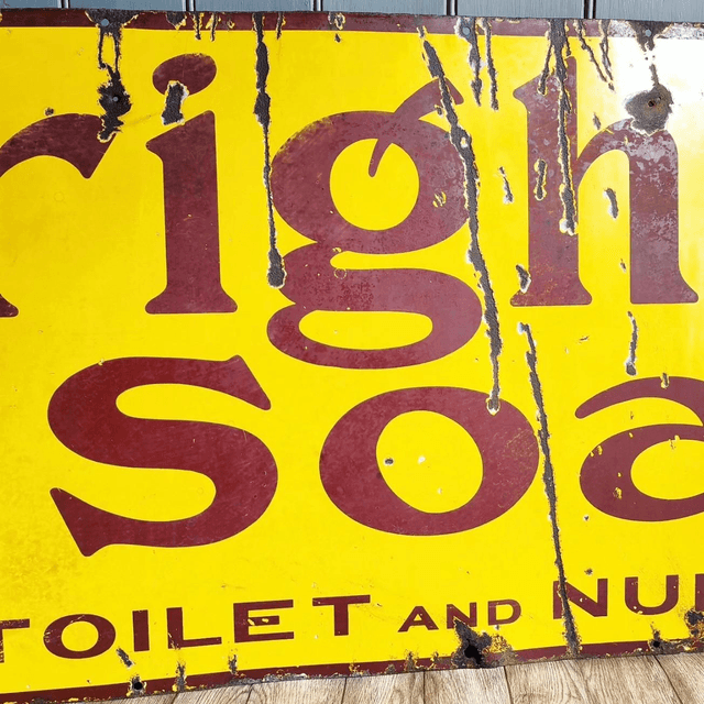 Wright's Soap Porcelain Sign SOLD! 
