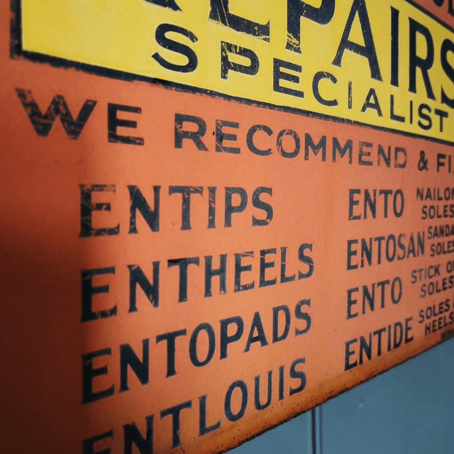 Antique Cobblers Flange Trade Sign