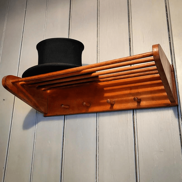 Mid Century Coat & Hat Shelf SOLD! 