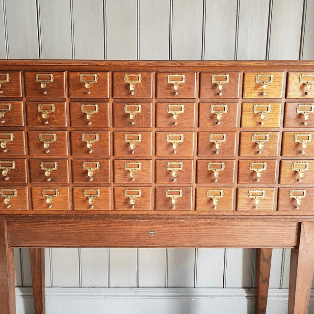 Antique Oak Libraco Drawers