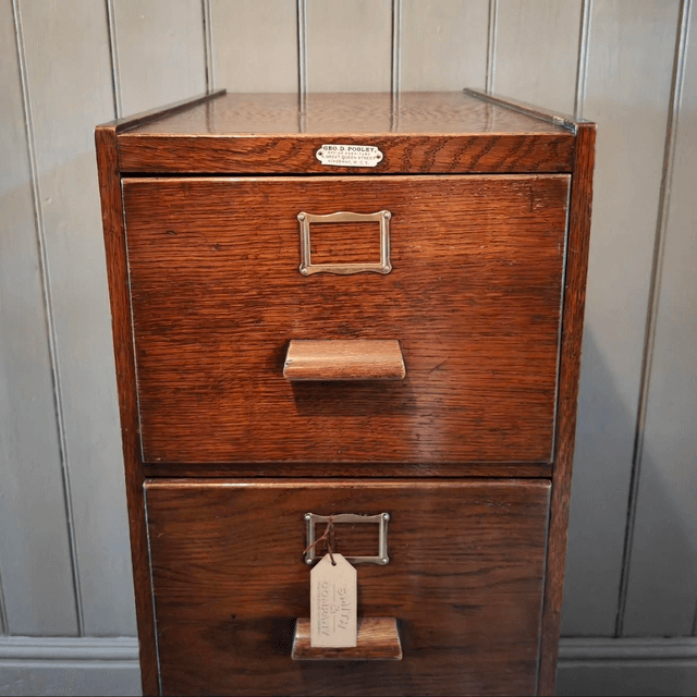 Antique oak filing cabinet SOLD! 