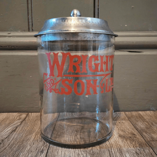 WRIGHT & SONS LTD Advertising Jar