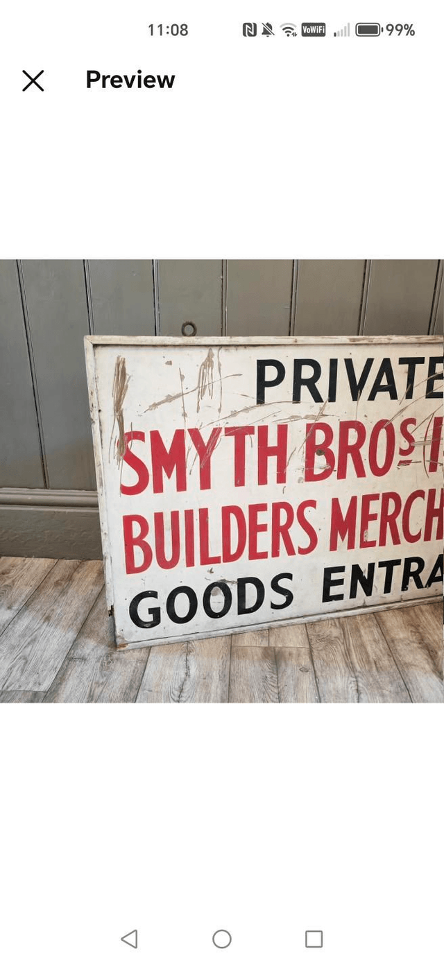Smyth Bros Merchant Sign