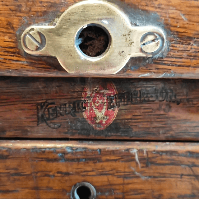 Antique Oak Filing Cabinet 