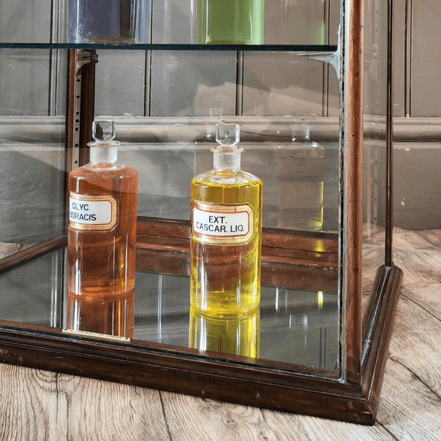 Antique Countertop Display Cabinet 