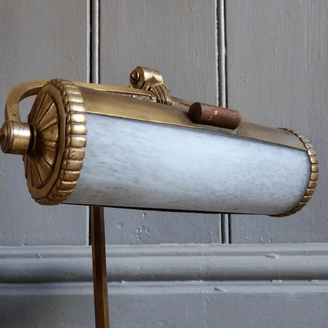 Brass Art Nouveau Lamp