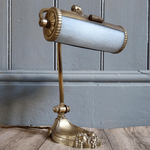 Brass Art Nouveau Lamp
