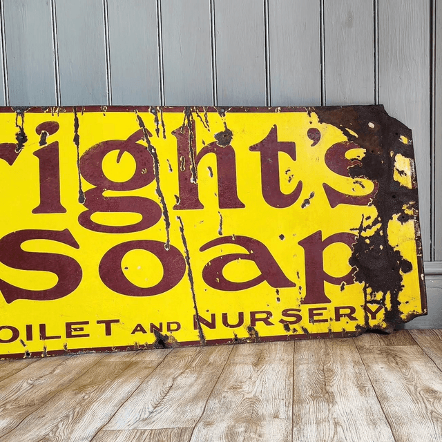 Wright's Soap Porcelain Sign SOLD! 