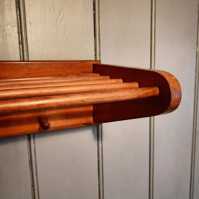 Mid Century Coat & Hat Shelf SOLD! 