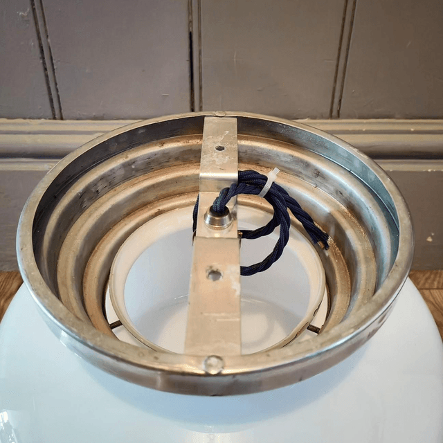 Opaline art deco ceiling light