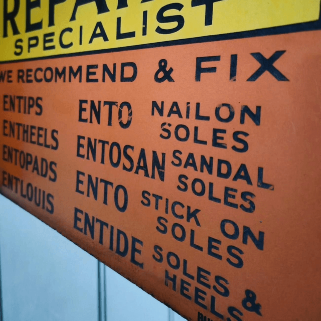 Antique Cobblers Flange Trade Sign