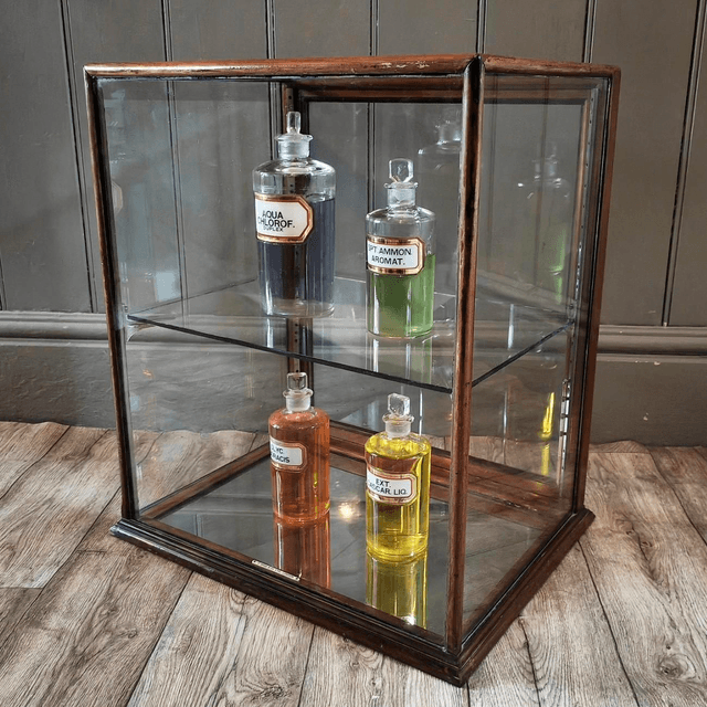 Antique Countertop Display Cabinet 