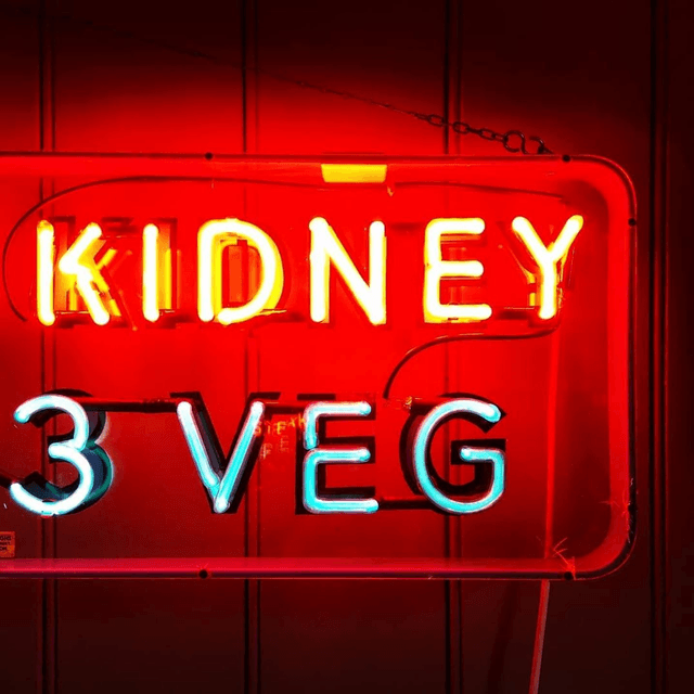 Rare 1940's Steak & Kidney Neon Sign SOLD!