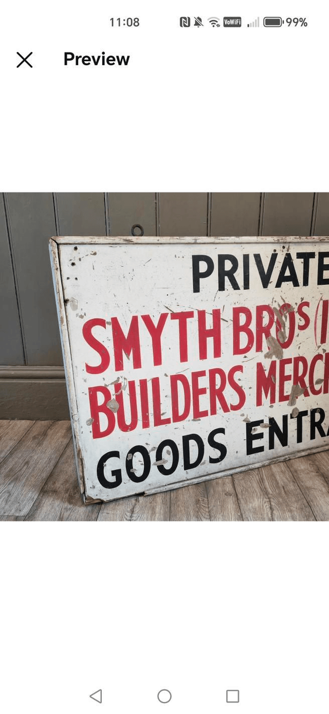 Smyth Bros Merchant Sign