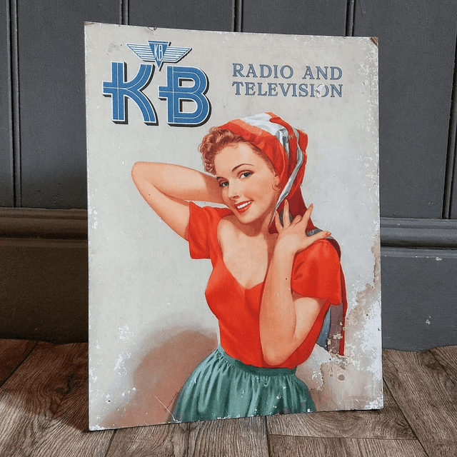 1940's KB Radio & Television Advertising Woman