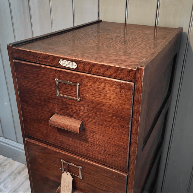Antique oak filing cabinet SOLD! 