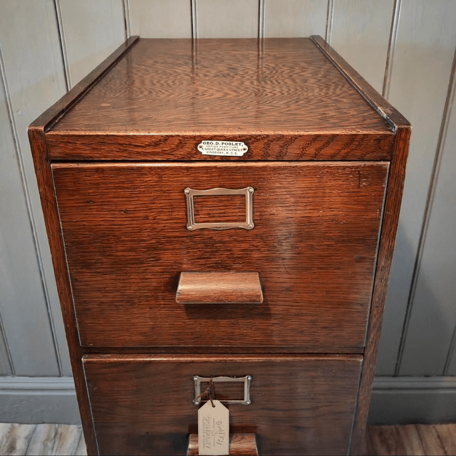 Antique oak filing cabinet SOLD! 