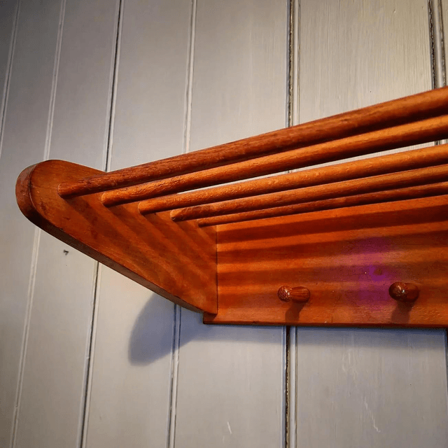 Mid Century Coat & Hat Shelf SOLD! 