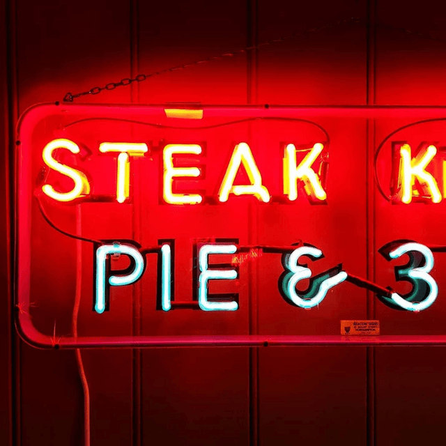 Rare 1940's Steak & Kidney Neon Sign SOLD!