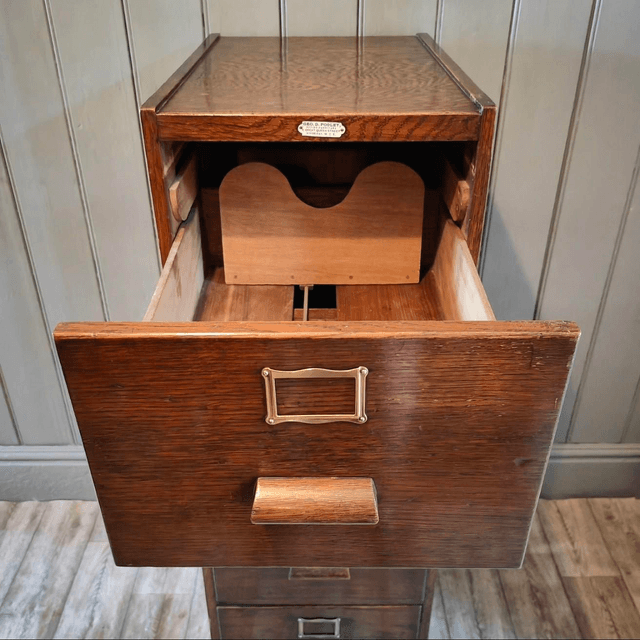 Antique oak filing cabinet SOLD! 