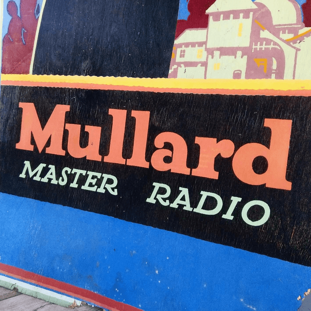 Large Mullard Advertising Display