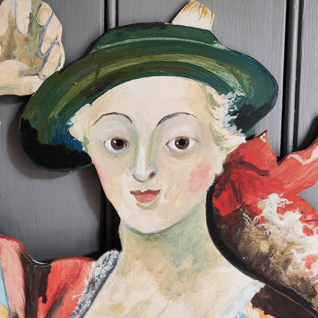 Vintage Harlequin lady