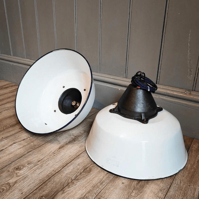 European industrial factory lights SOLD! 