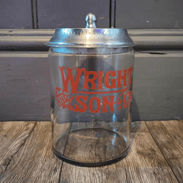 WRIGHT &amp; SONS LTD Advertising Jar