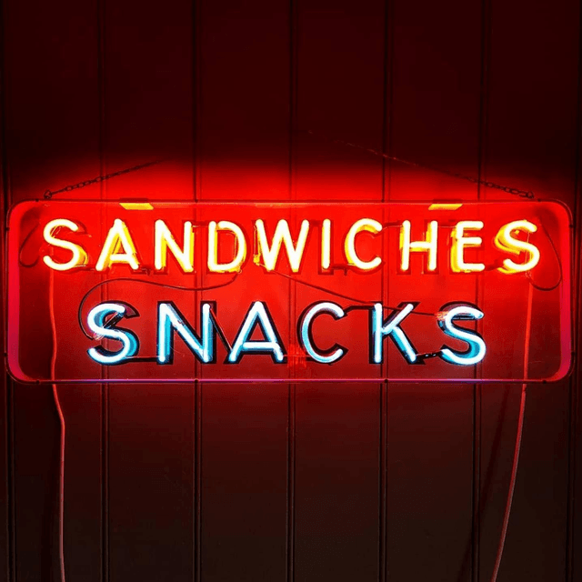 Rare 1940&#039;s Sandwiches Snacks Neon Sign SOLD! 