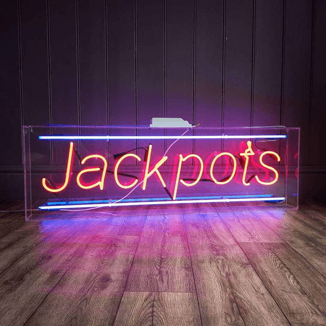 Jackpots Neon Sign